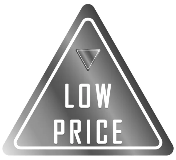 Lågt pris webb klistermärke knapp — Stockfoto