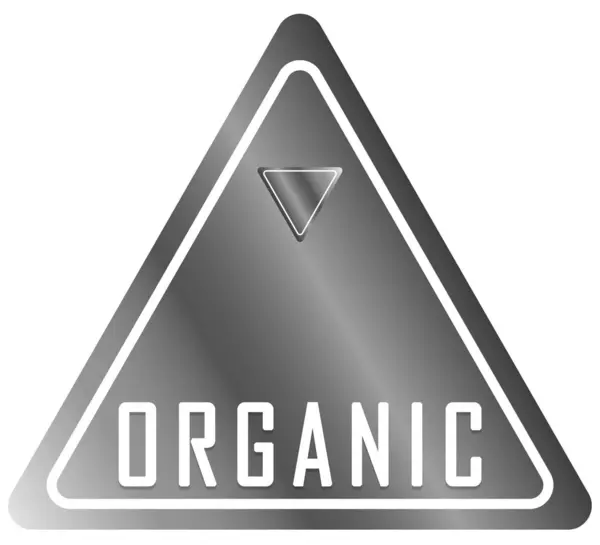 Organic web Sticker Button — Stock Photo, Image