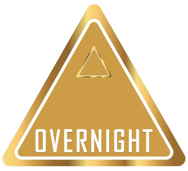 Overnight web Sticker Button — Stock Photo, Image