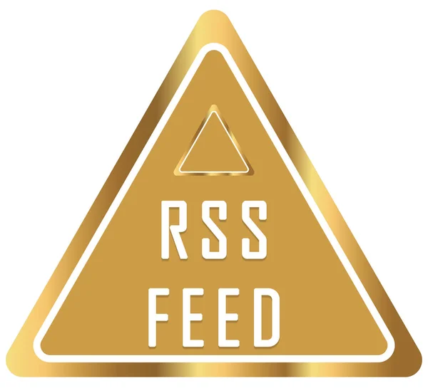 RSS Feed web adesivo botão — Fotografia de Stock