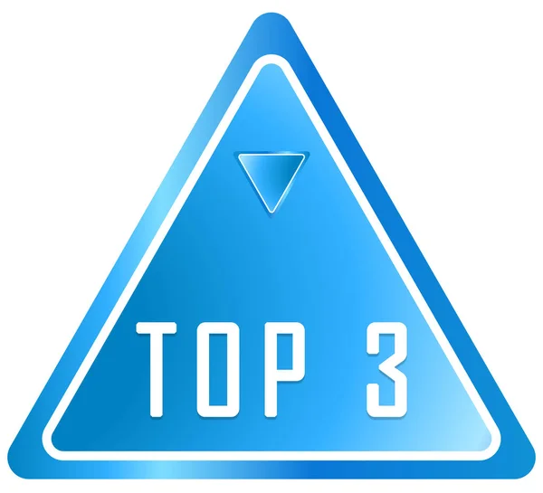 Top 3 web adesivo botão — Fotografia de Stock