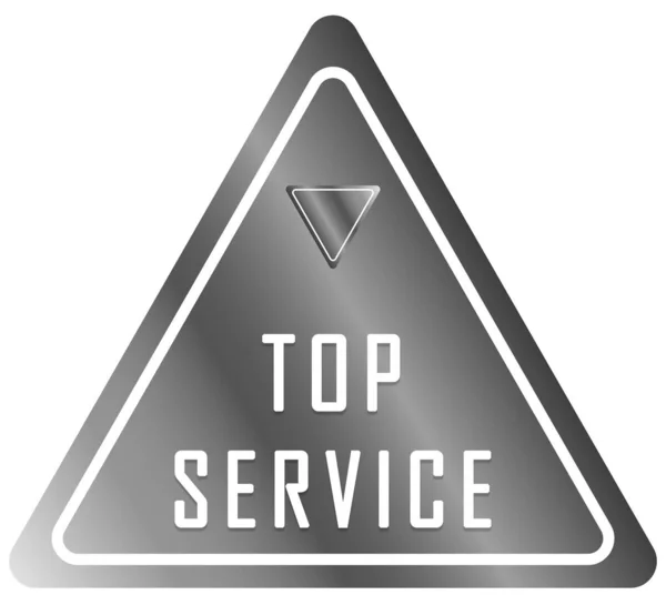Tlačítko webové nálepky nejvyšší služby — Stock fotografie