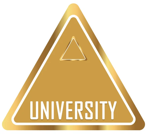 Universidade web adesivo botão — Fotografia de Stock