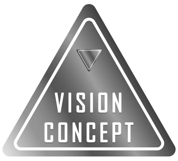 Concept de vision web autocollant bouton — Photo