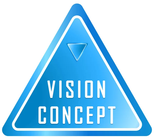 Vision koncept webb klistermärke knapp — Stockfoto