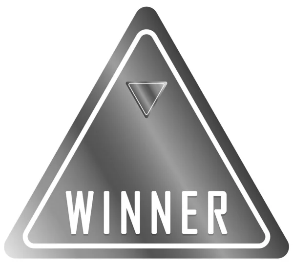 Gewinner Web Sticker Button — Stockfoto