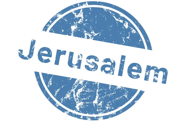 Stiker Label web Yerusalem — Stok Foto