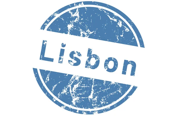 Web Label štítek Lisabon — Stock fotografie