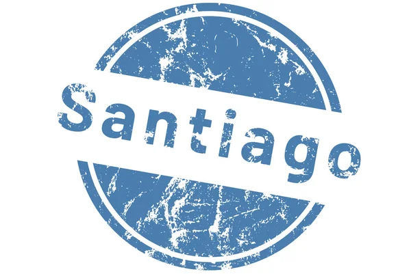 Ετικέτα web Sticker Santiago — Φωτογραφία Αρχείου