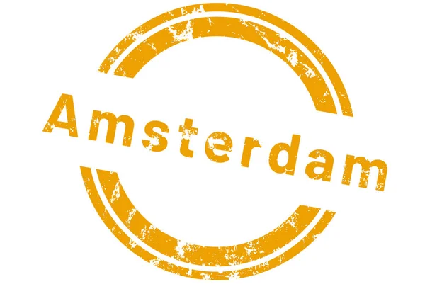 Αυτοκόλλητο Web ετικέτα Άμστερνταμ — Φωτογραφία Αρχείου