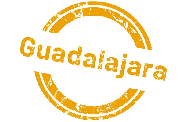 Adesivo etichetta web Guadalajara — Foto Stock
