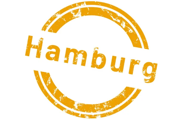 Etiqueta engomada web Hamburgo — Foto de Stock