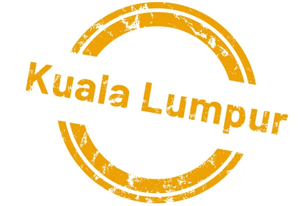 Etiqueta da web etiqueta Kuala Lumpur — Fotografia de Stock