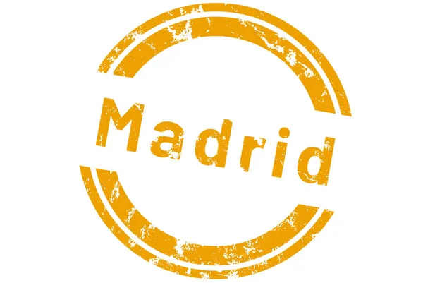 Adesivo etichetta web Madrid — Foto Stock