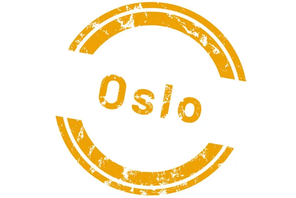 Web címke matrica Oslo — Stock Fotó