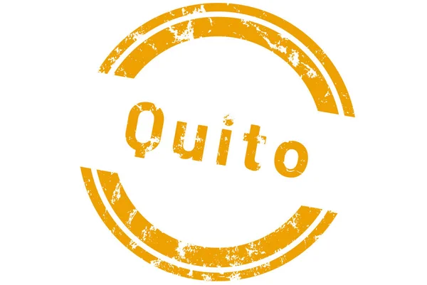 Web etikett klistermärke Quito — Stockfoto