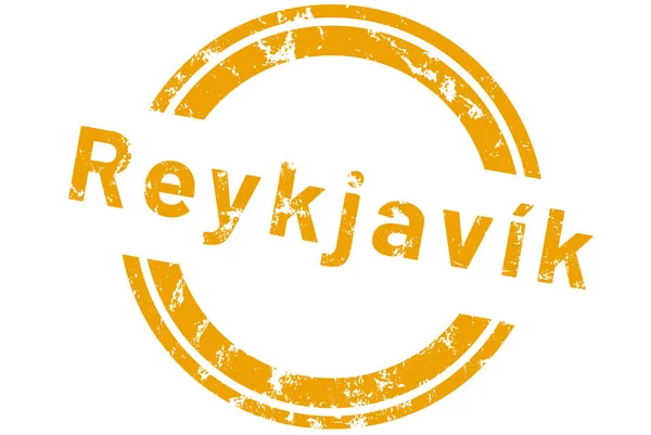 Web ετικέτα αυτοκόλλητο Reykjav k — Φωτογραφία Αρχείου