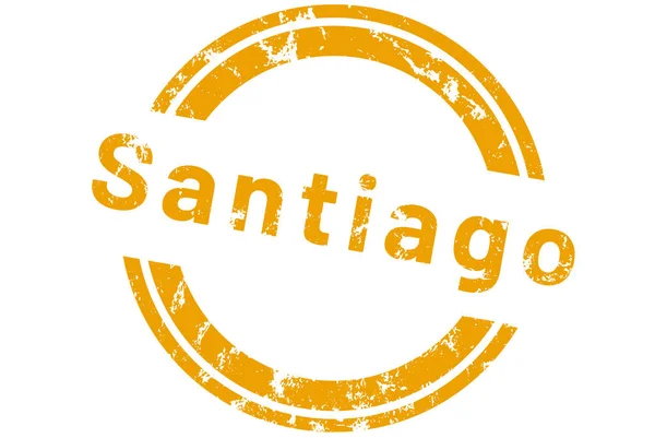 Web label sticker Santiago — Stockfoto