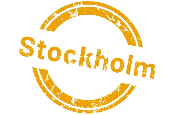 Naklejka web label Sztokholm — Zdjęcie stockowe