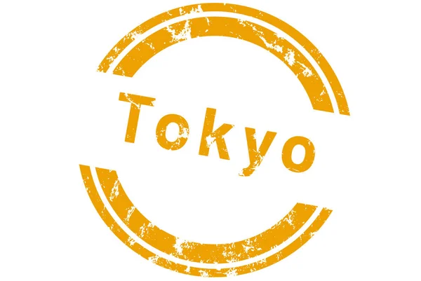 Web Label Sticker Tokyo — стоковое фото