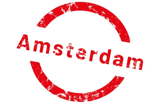 Adesivo etichetta web Amsterdam — Foto Stock