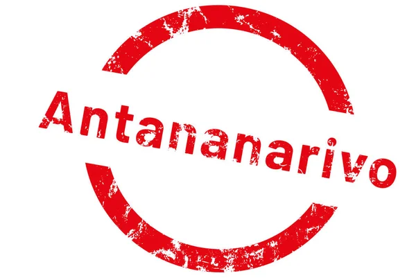 Etichetă web autocolant Antananarivo — Fotografie, imagine de stoc