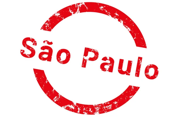Etiqueta adesiva da web S =o Paulo — Fotografia de Stock