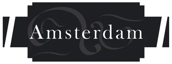 Web Etiket Sticker Amsterdam — Stok fotoğraf