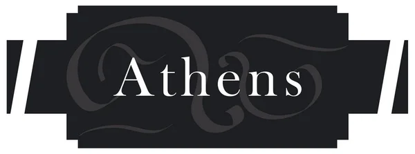 Naklejka web Label Ateny — Zdjęcie stockowe