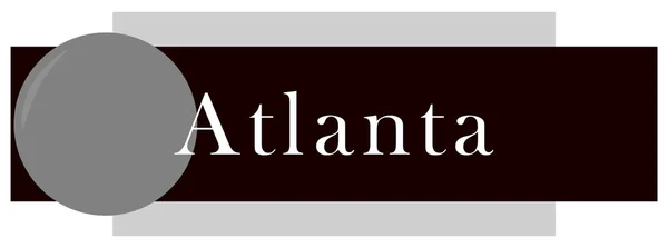Веб-этикетка Стикер Атланта — стоковое фото