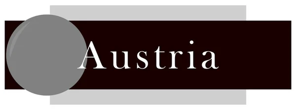 Etiqueta web Etiqueta Austria —  Fotos de Stock