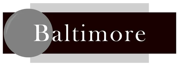 Adesivo etichetta web Baltimora — Foto Stock