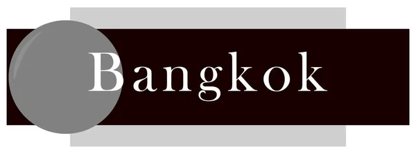 Web Label Sticker Bangkok — Stock Photo, Image