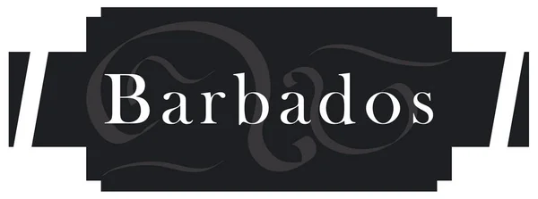 Web Label Matrica Barbados — Stock Fotó