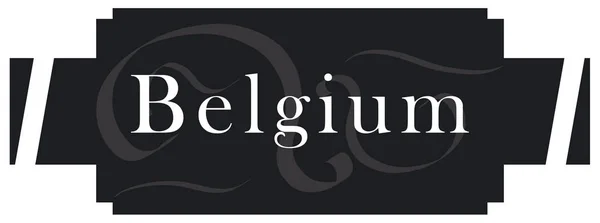 Autocollant étiquette web Belgique — Photo