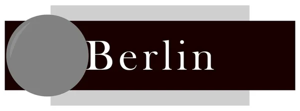 Webb etikett klistermärke Berlin — Stockfoto
