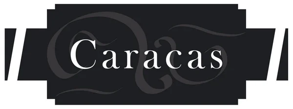 Веб-лейбл наклейка Каракас — стоковое фото