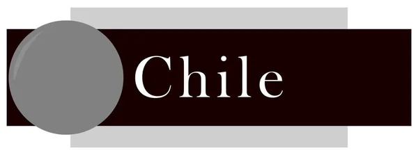 Etiqueta web adesivo Chile — Fotografia de Stock