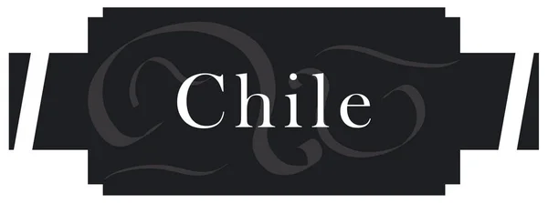 Ετικέτα Web αυτοκόλλητο Χιλή — Φωτογραφία Αρχείου