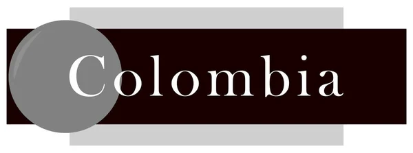 Web Label Sticker Colombia — стокове фото