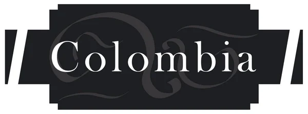 Web Label Sticker Colombia — стокове фото