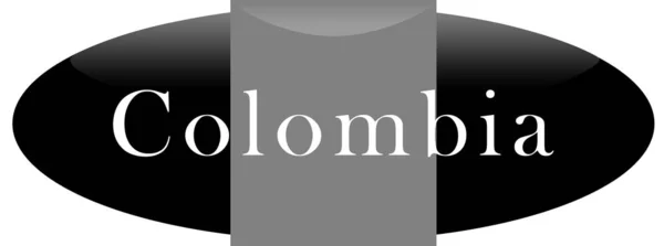 Web Etiketa Samolepka Kolumbie — Stock fotografie