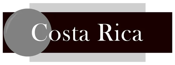 Web Etiketten Aufkleber Costa Rica — Stockfoto