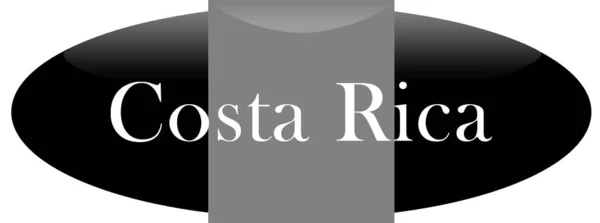 Web címke matrica Costa Rica — Stock Fotó