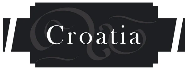 Web Label Sticker Croatia — Stock Photo, Image