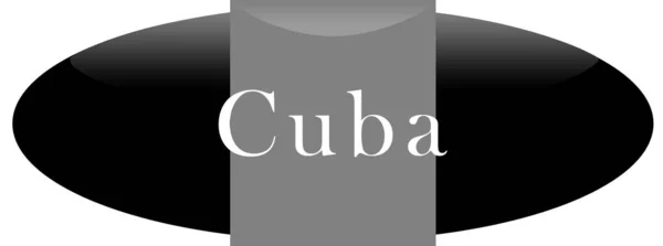 Web label sticker Cuba — Stockfoto