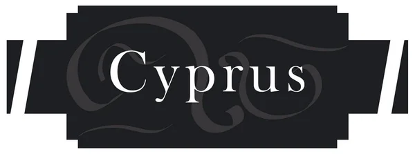 Web label klistermärke Cypern — Stockfoto