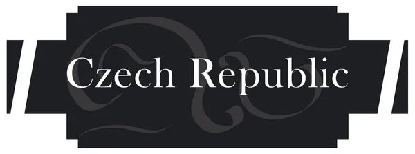 Web Label Sticker Czech Republic — Stock Photo, Image