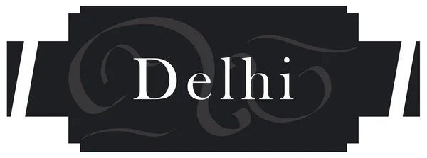 Web label sticker Delhi — Stockfoto
