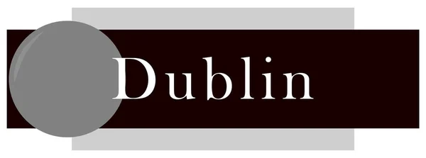 Web Label Sticker Dublin — Stock Photo, Image